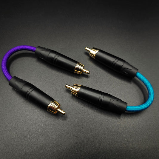 RCA Phono Interconnect Cable Pair - Van Damme Single Sleeve