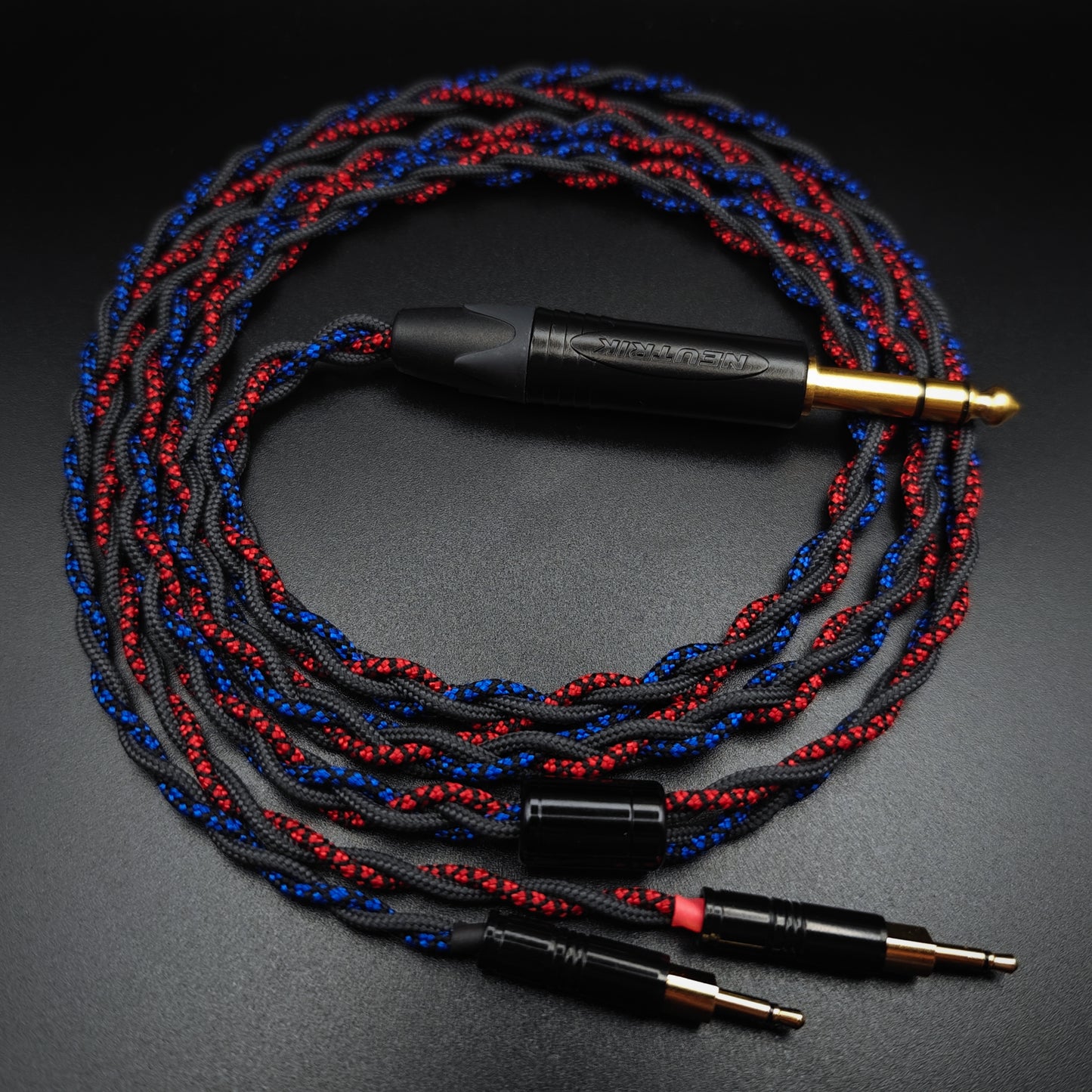 Dual 2.5mm Headphone Cable - Braided sleeved