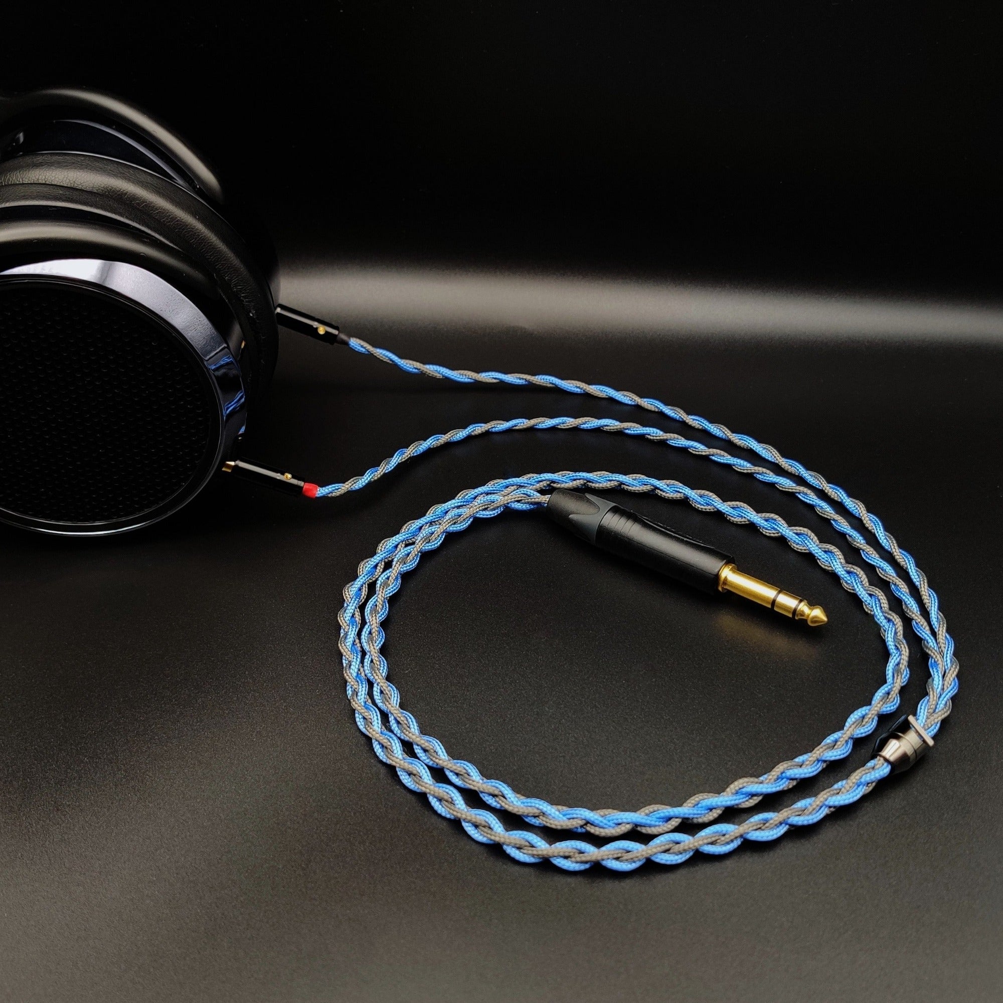 Dual 3.5mm Headphone Cable - Braided sleeved – SkyAudioCables