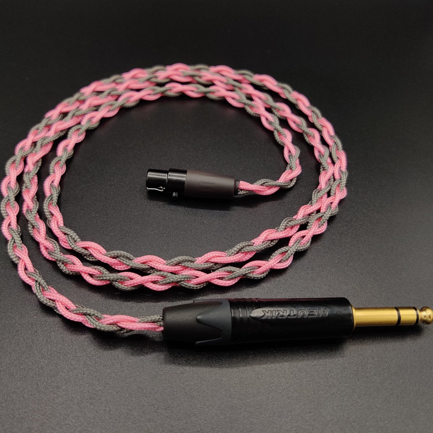 3 Pin Mini XLR Headphone Cable - Braided sleeved