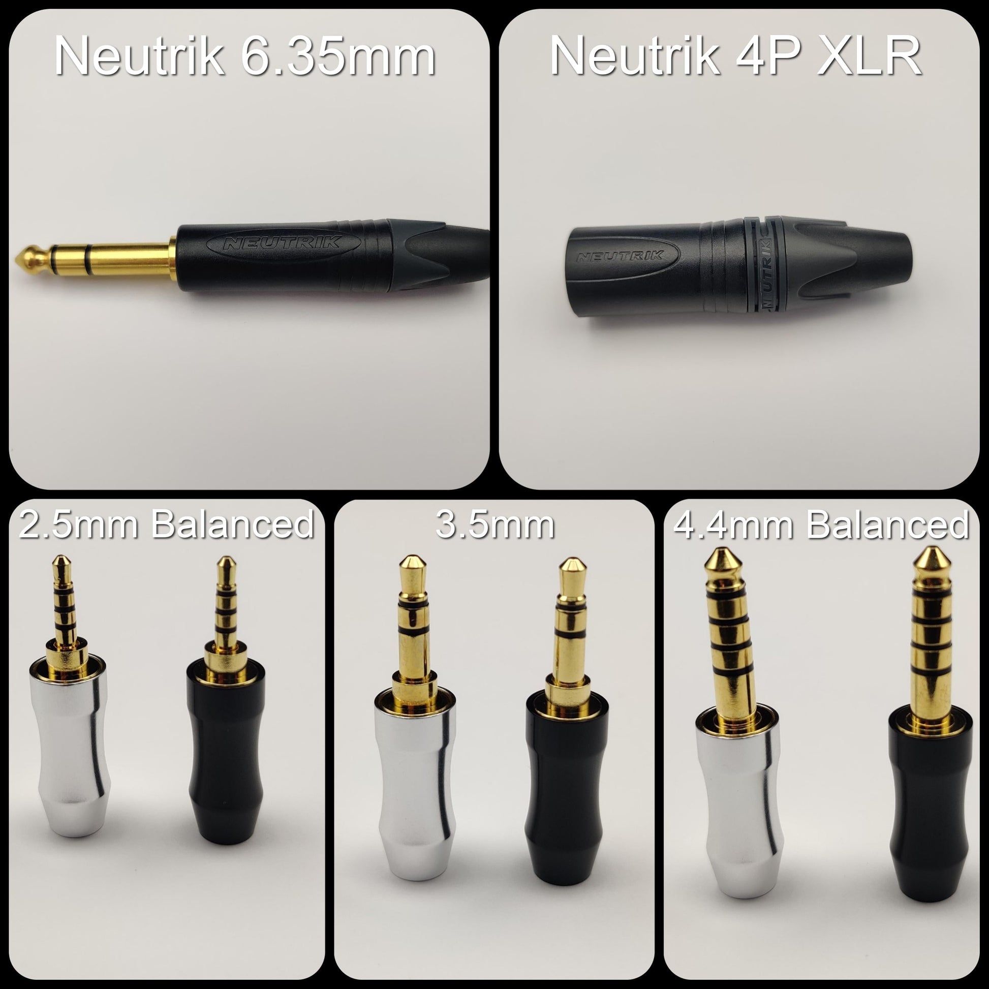 Dual Headphone Cable Braided sleeved 120cm Copper Balanced